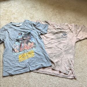 Abercrombie kids Graphic T-Shirts - Gray and Tan